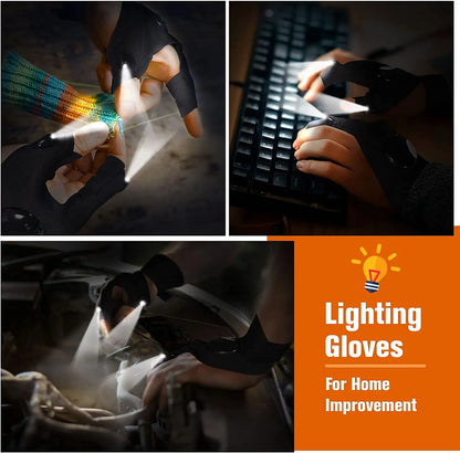 NightGrip LED Fingerless Gloves